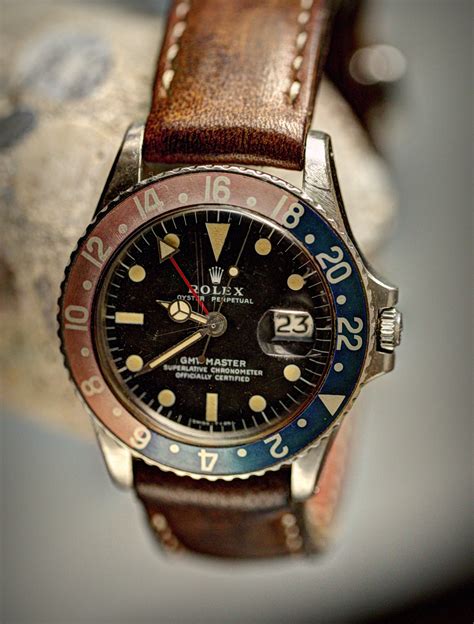 rolex pepsi leather strap|rolex original leather strap.